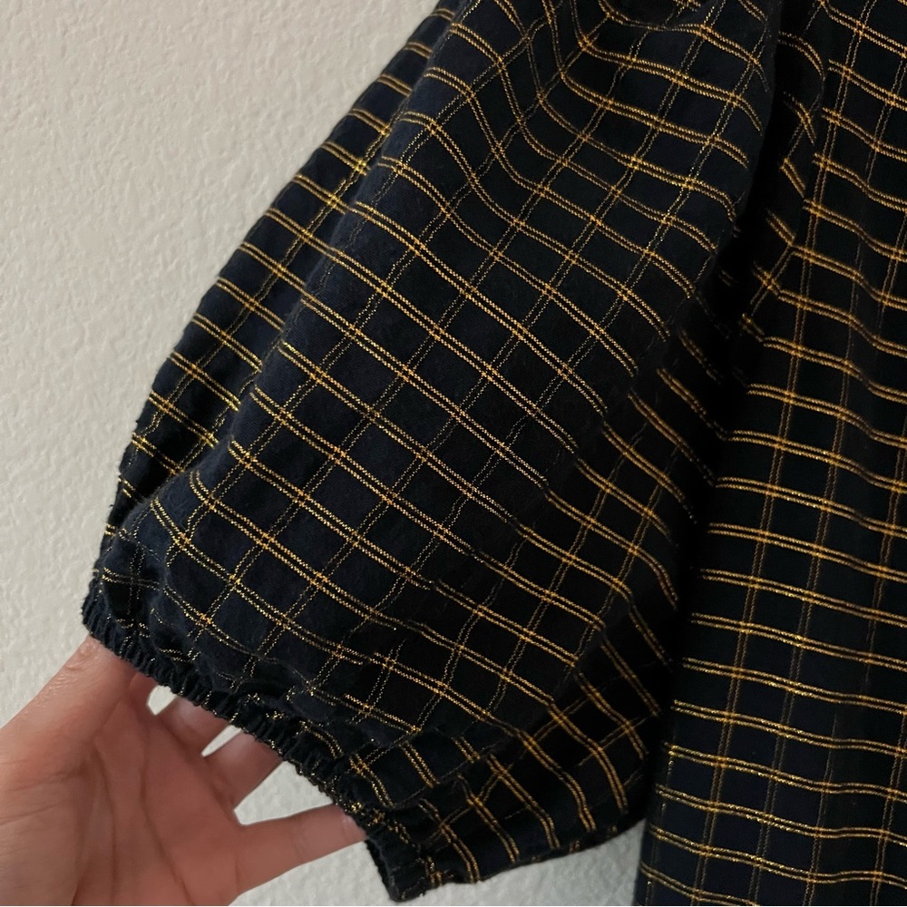 Ulla Johnson Dion Plaid Lurex Metallic Babydoll Mini Dress 12 ASO Sophia Bush - Picture 8 of 16